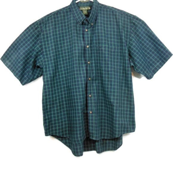 Mens Knights of Round Table Green Plaid SS Shirt - Picture 8 of 8